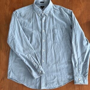 Awesome J. Crew Classic Blue Oxford shirt in Slim XL